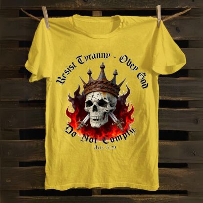 Resisting Tyranny—Obeying God Cotton T-shirt