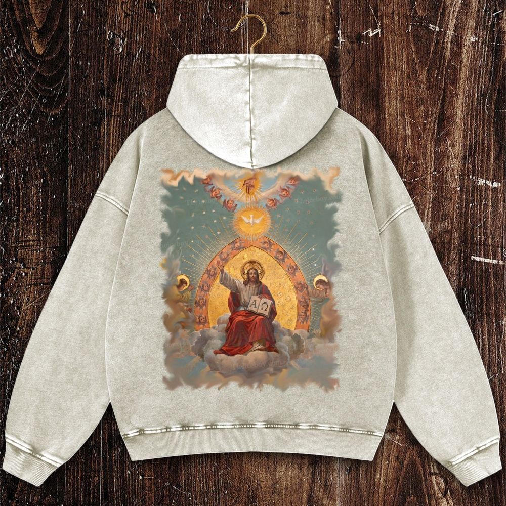 A Ω Christian Washed Hoodie