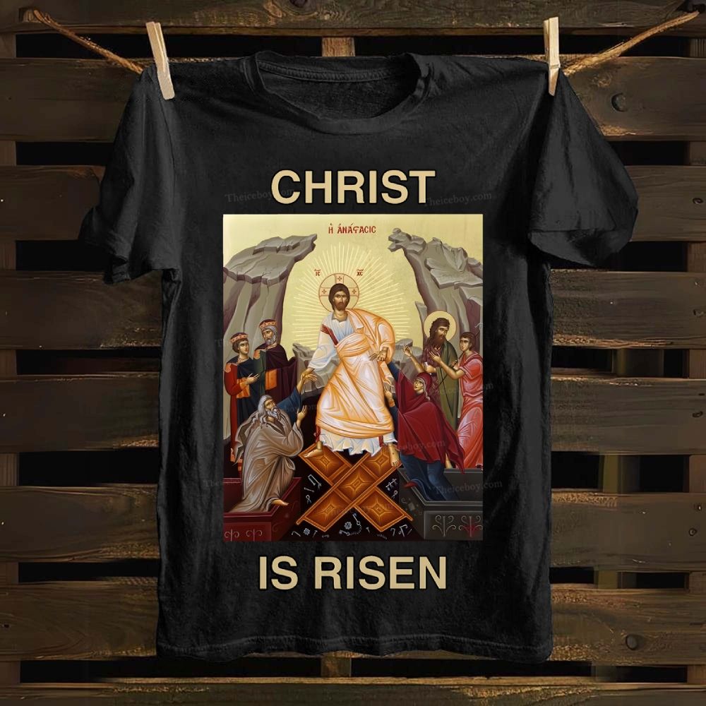 Christ Is Risen Cotton T-shirt