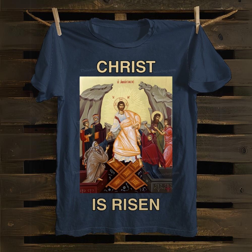 Christ Is Risen Cotton T-shirt