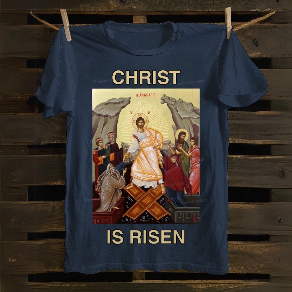 Christ Is Risen Cotton T-shirt