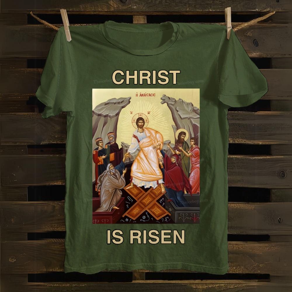 Christ Is Risen Cotton T-shirt