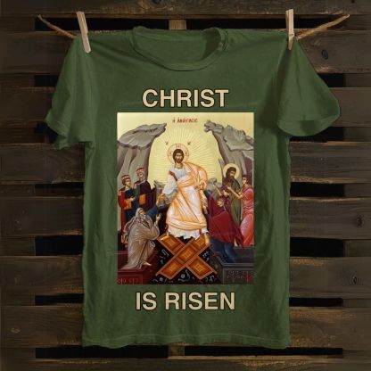 Christ Is Risen Cotton T-shirt
