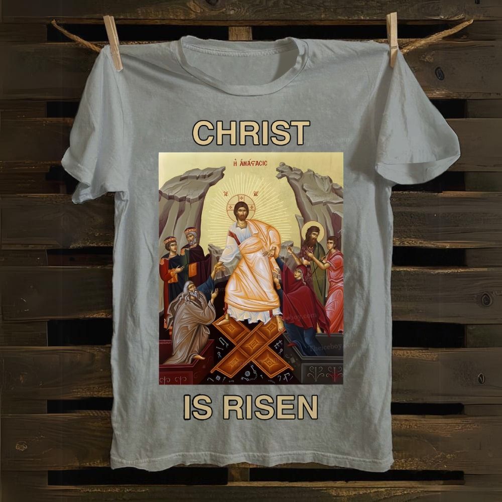 Christ Is Risen Cotton T-shirt
