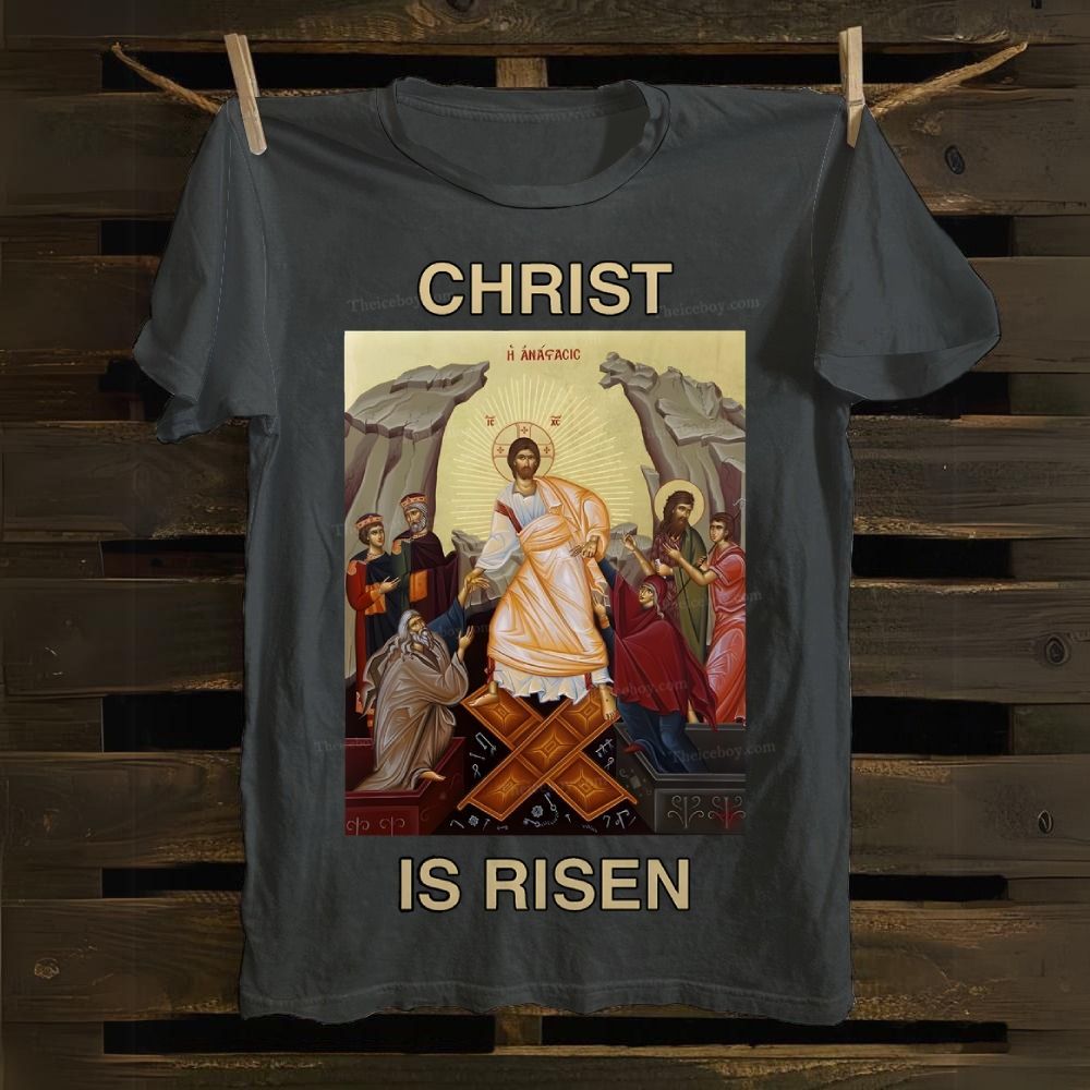 Christ Is Risen Cotton T-shirt
