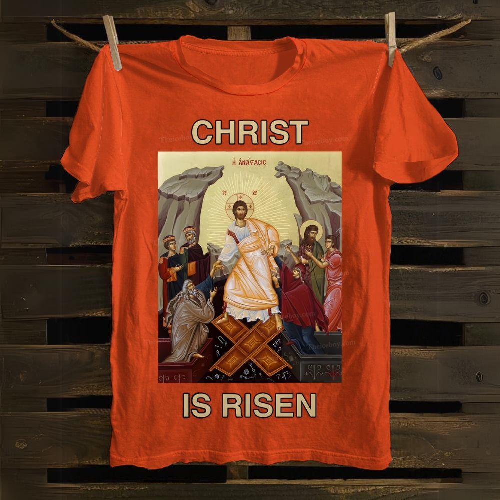 Christ Is Risen Cotton T-shirt