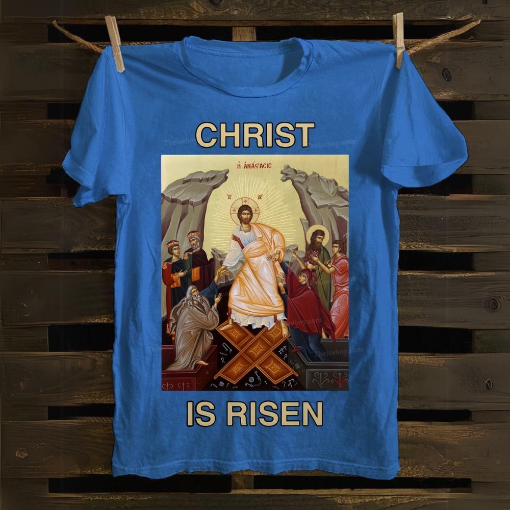 Christ Is Risen Cotton T-shirt