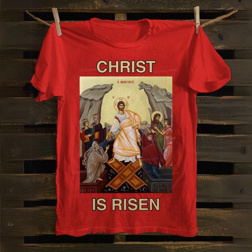 Christ Is Risen Cotton T-shirt