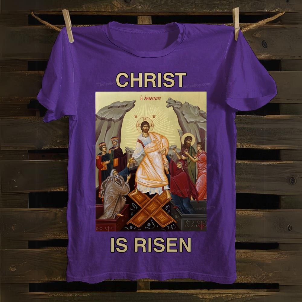 Christ Is Risen Cotton T-shirt