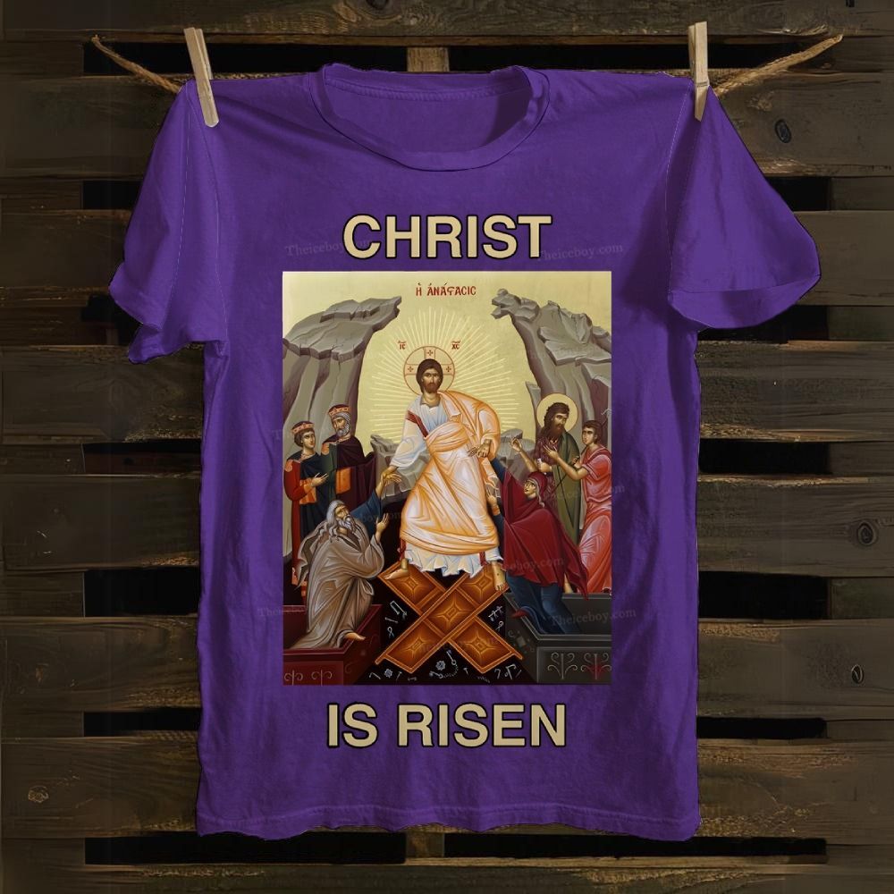 Christ Is Risen Cotton T-shirt