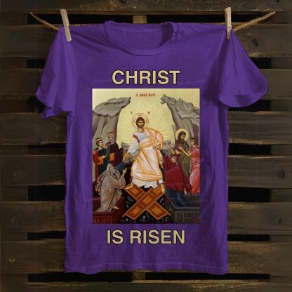 Christ Is Risen Cotton T-shirt