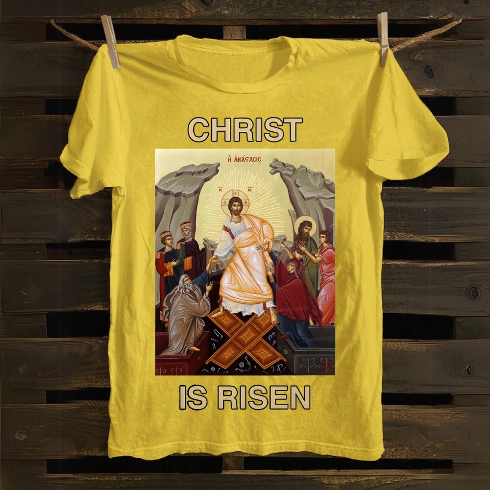 Christ Is Risen Cotton T-shirt