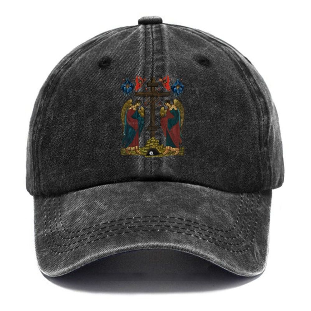 Exaltation Of The Holy Cross Unisex Vintage Casual Washed Cap