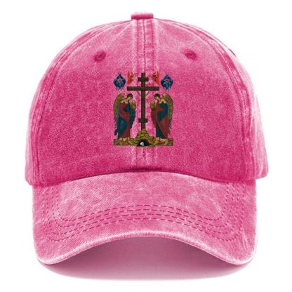 Exaltation Of The Holy Cross Unisex Vintage Casual Washed Cap