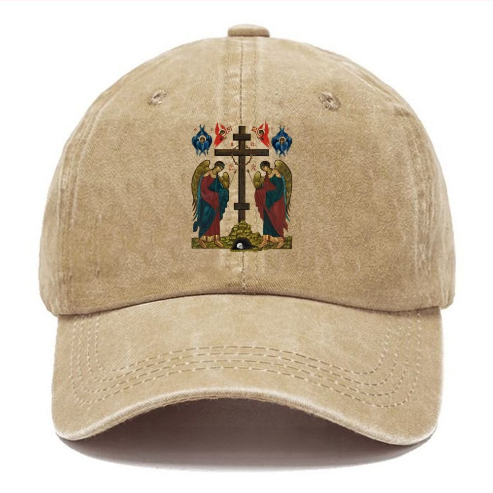 Exaltation Of The Holy Cross Unisex Vintage Casual Washed Cap
