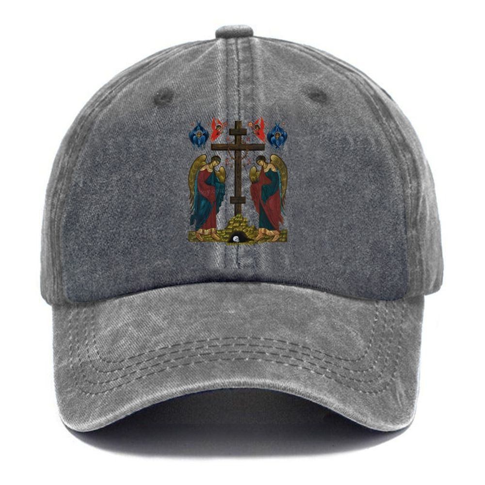 Exaltation Of The Holy Cross Unisex Vintage Casual Washed Cap