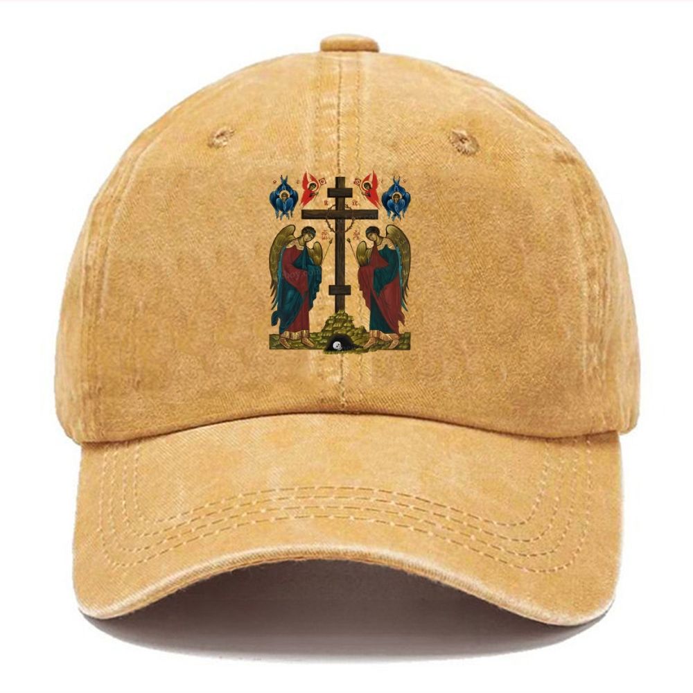 Exaltation Of The Holy Cross Unisex Vintage Casual Washed Cap