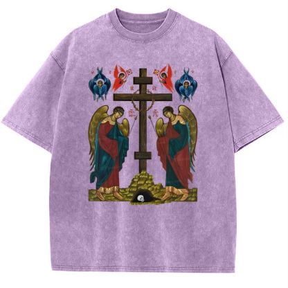 Exaltation Of The Holy Cross  Snowflake Vintage Cotton T-Shirt