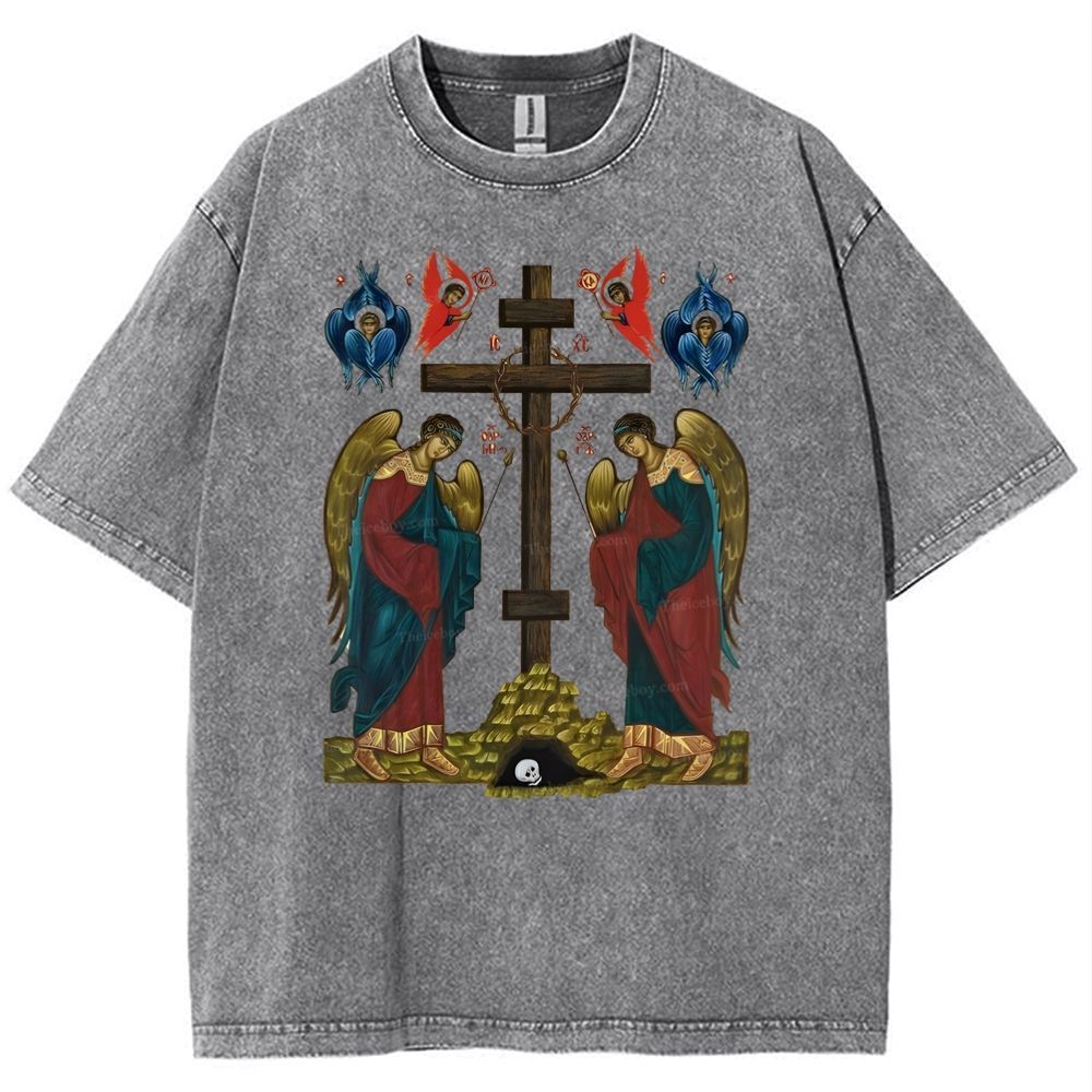 Exaltation Of The Holy Cross  Snowflake Vintage Cotton T-Shirt