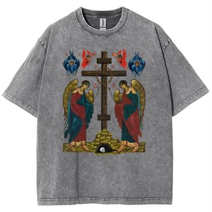 Exaltation Of The Holy Cross  Snowflake Vintage Cotton T-Shirt