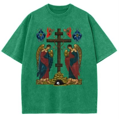 Exaltation Of The Holy Cross  Snowflake Vintage Cotton T-Shirt