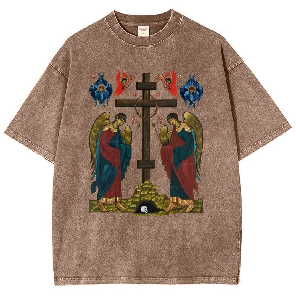Exaltation Of The Holy Cross  Snowflake Vintage Cotton T-Shirt