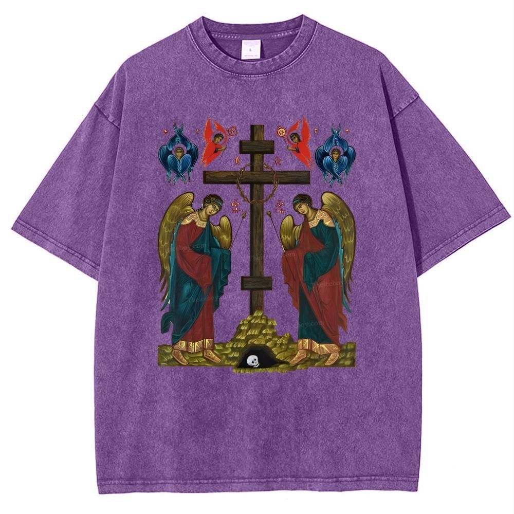 Exaltation Of The Holy Cross  Snowflake Vintage Cotton T-Shirt