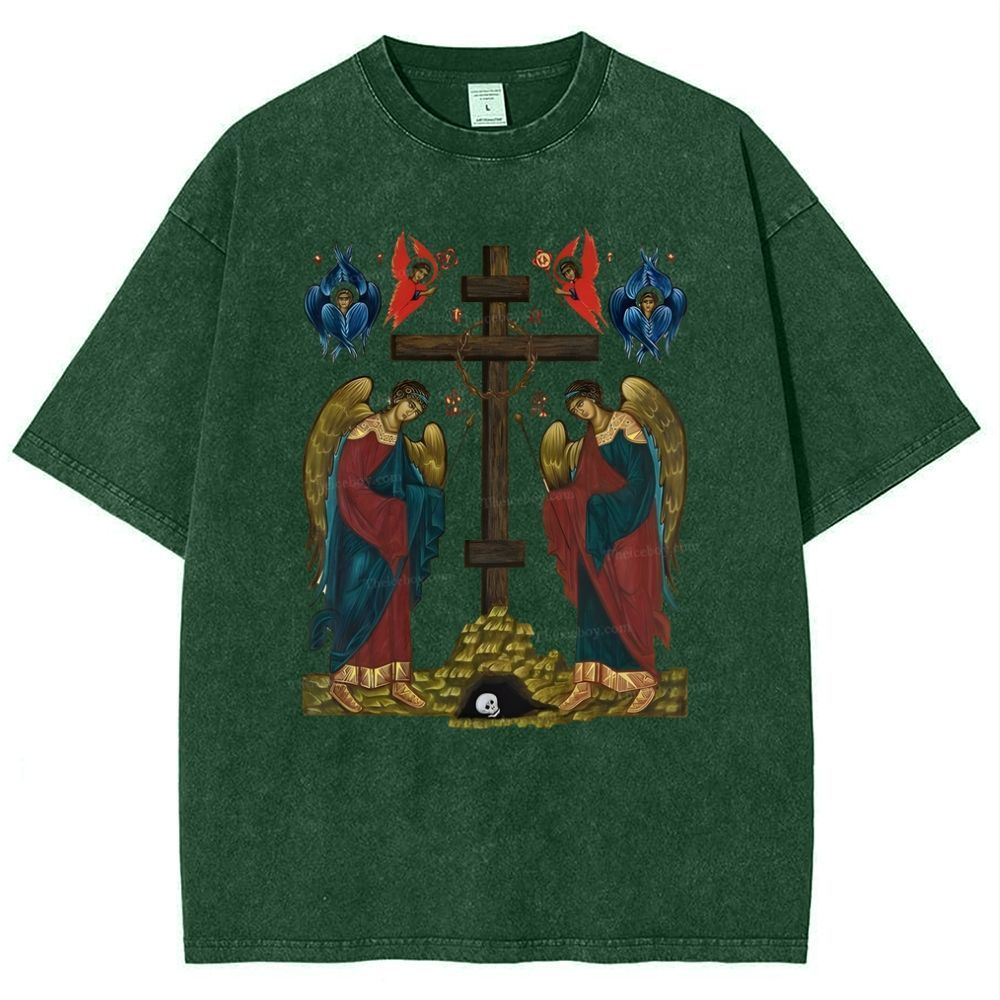 Exaltation Of The Holy Cross  Snowflake Vintage Cotton T-Shirt