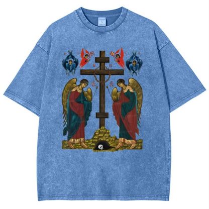 Exaltation Of The Holy Cross  Snowflake Vintage Cotton T-Shirt