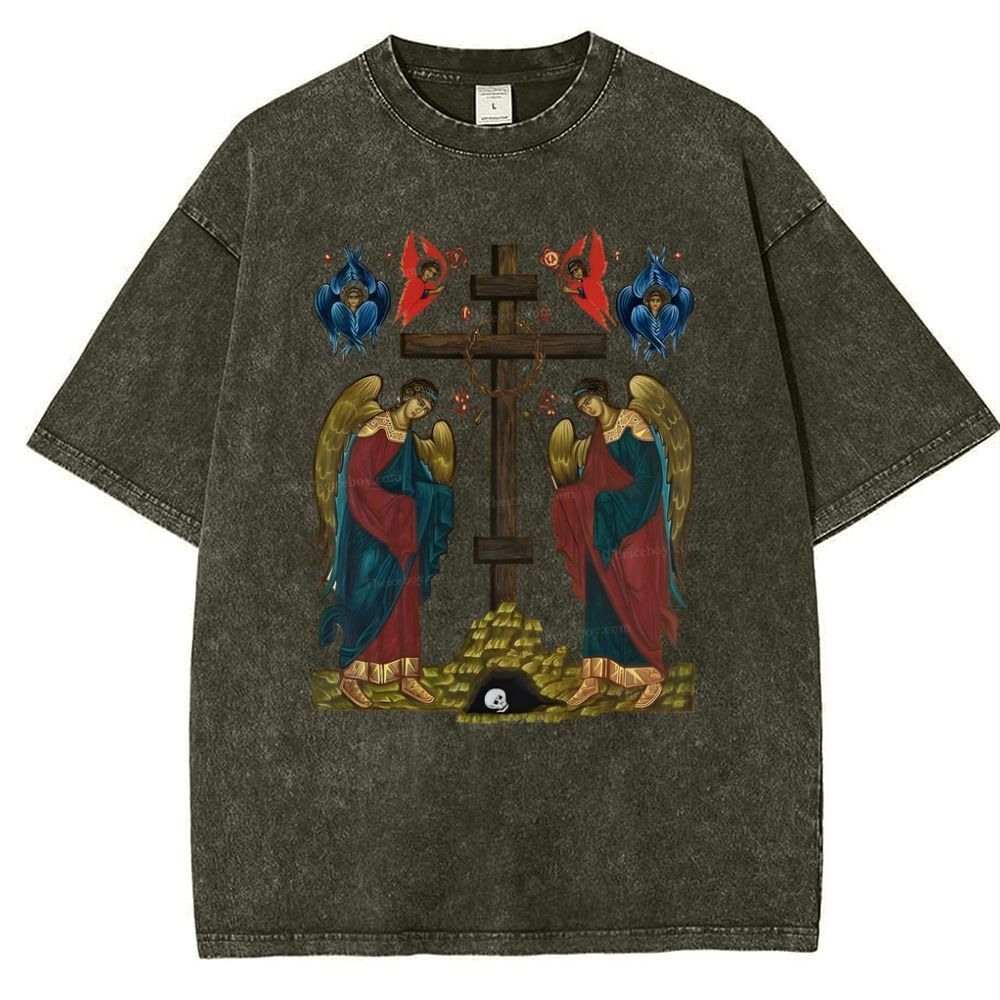 Exaltation Of The Holy Cross  Snowflake Vintage Cotton T-Shirt
