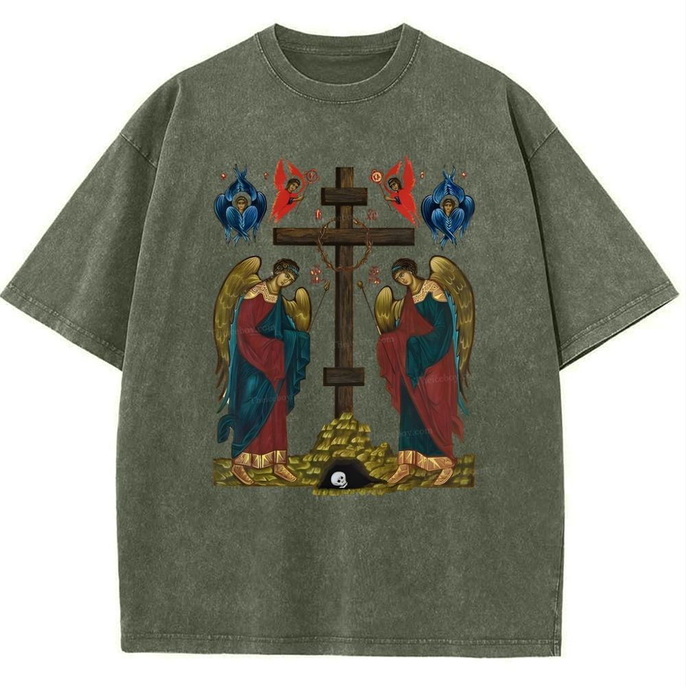 Exaltation Of The Holy Cross  Snowflake Vintage Cotton T-Shirt