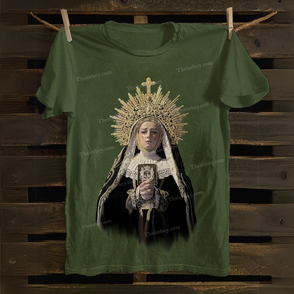 Judgment Oil Painting Art Style Cotton T-shirt