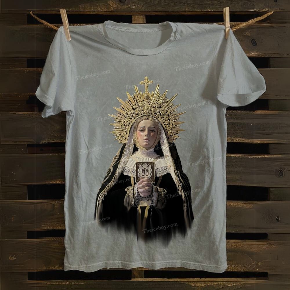 Judgment Oil Painting Art Style Cotton T-shirt