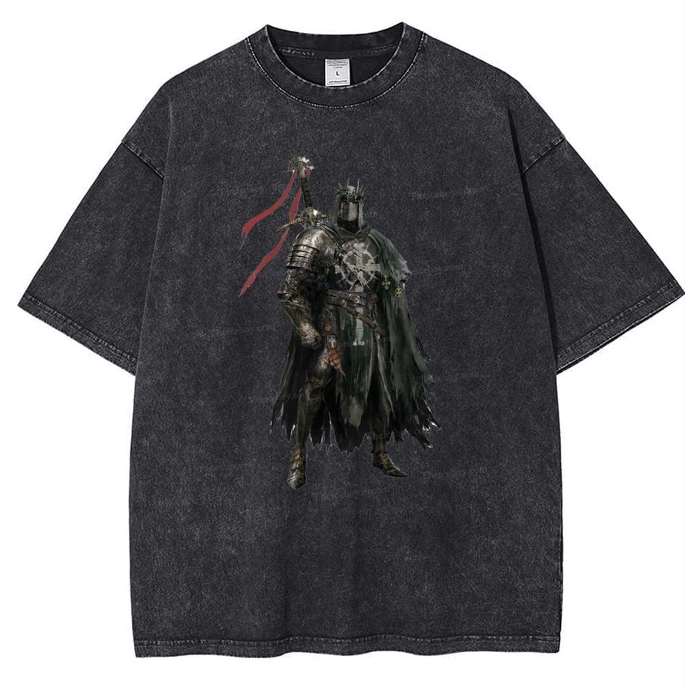 Dark Crusader Snowflake Vintage Cotton T-Shirt