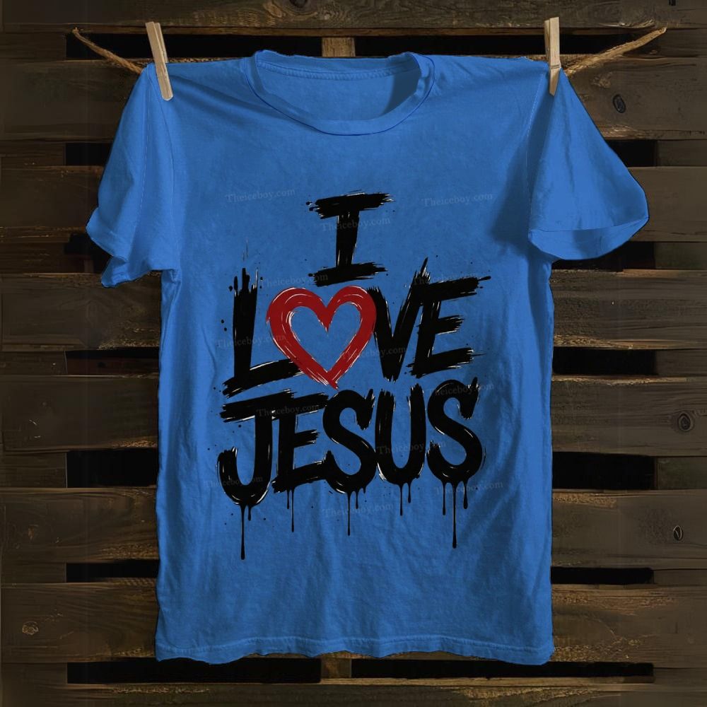 I Love Jesus Cotton T-shirt