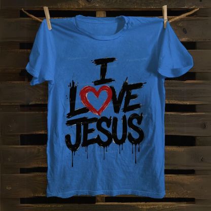 I Love Jesus Cotton T-shirt