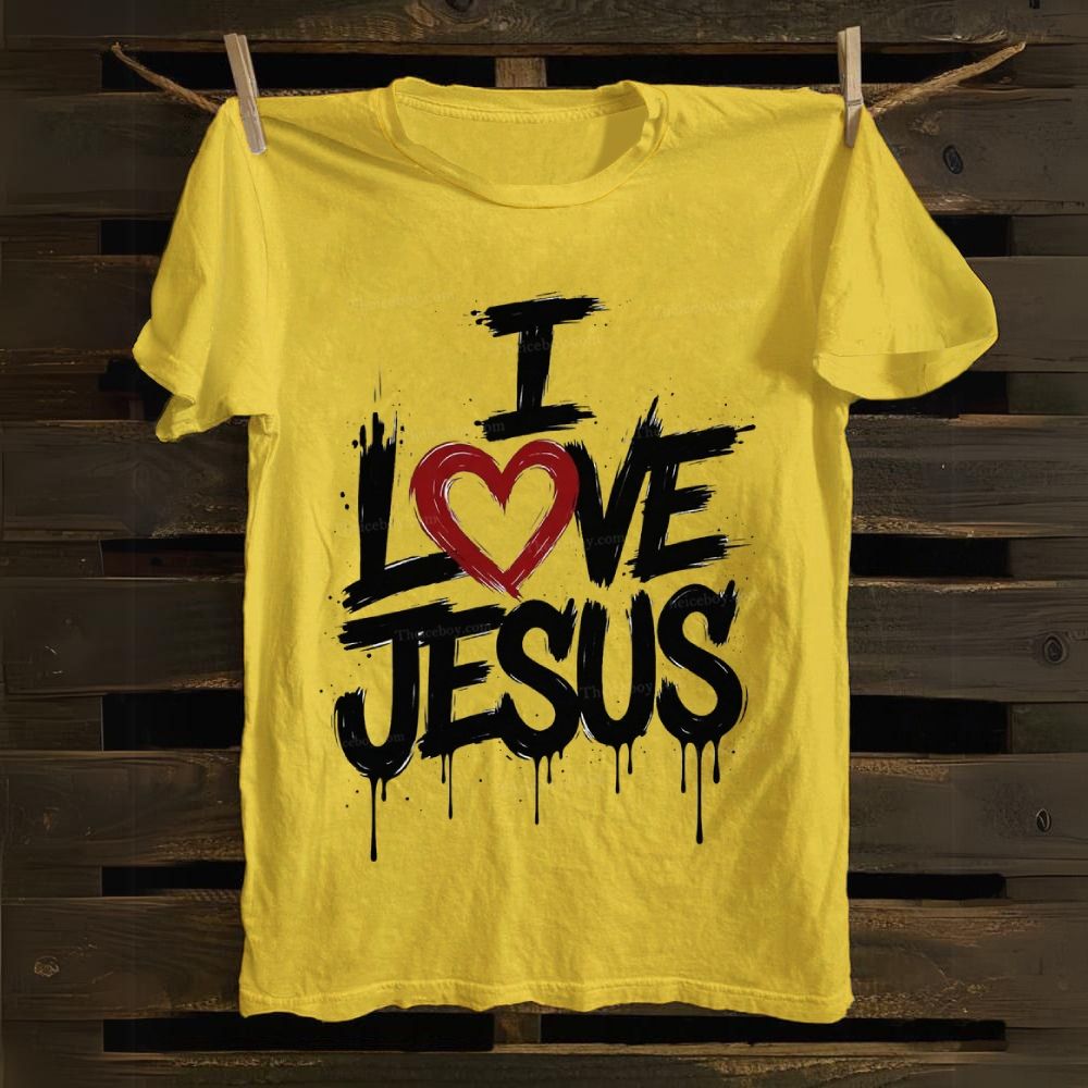 I Love Jesus Cotton T-shirt
