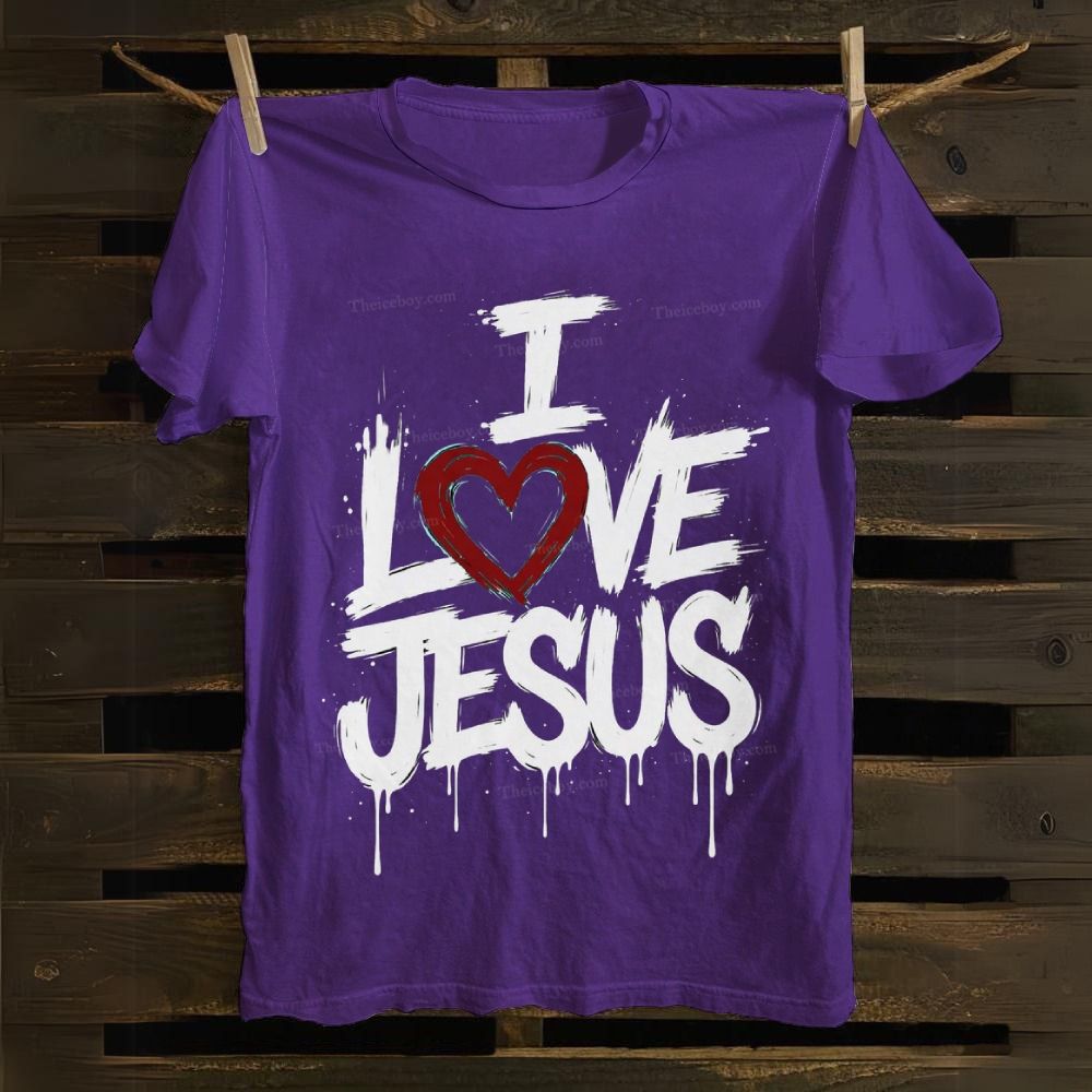 I Love Jesus Cotton T-shirt