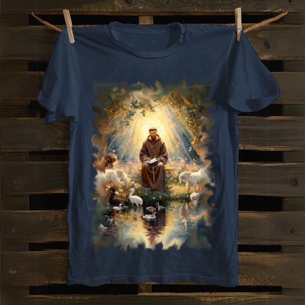 Saint Francis Of Assisi Cotton T-shirt
