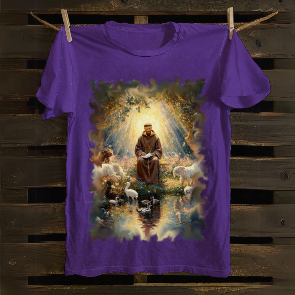 Saint Francis Of Assisi Cotton T-shirt
