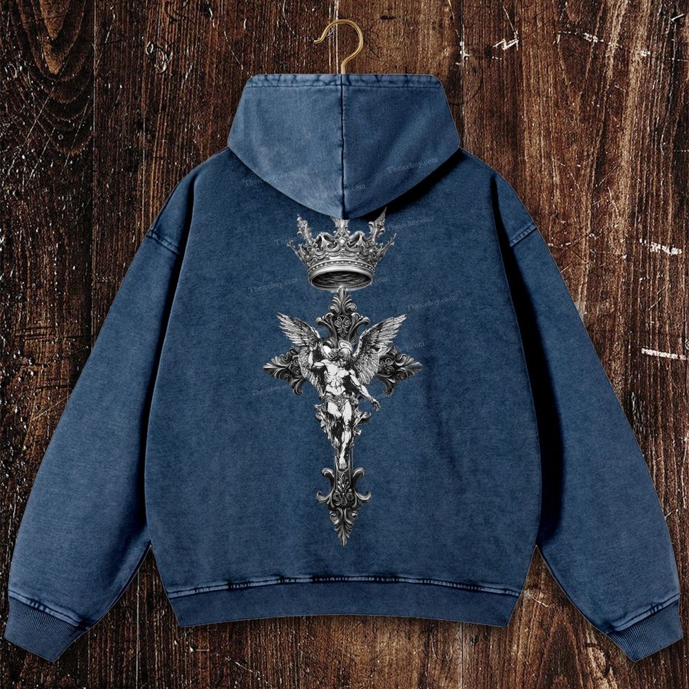 Regnum Fidei Christian Washed Hoodie