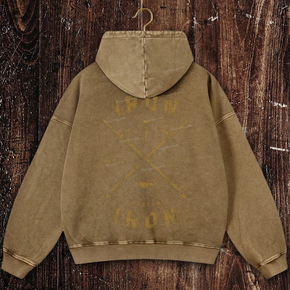 Blade Of Brotherhood Christian Washed Hoodie