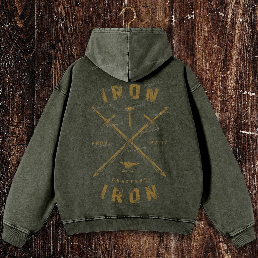 Blade Of Brotherhood Christian Washed Hoodie