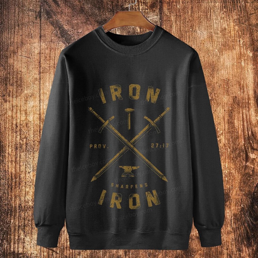 Blade Of Brotherhood  Cotton Crewneck Sweatshirt