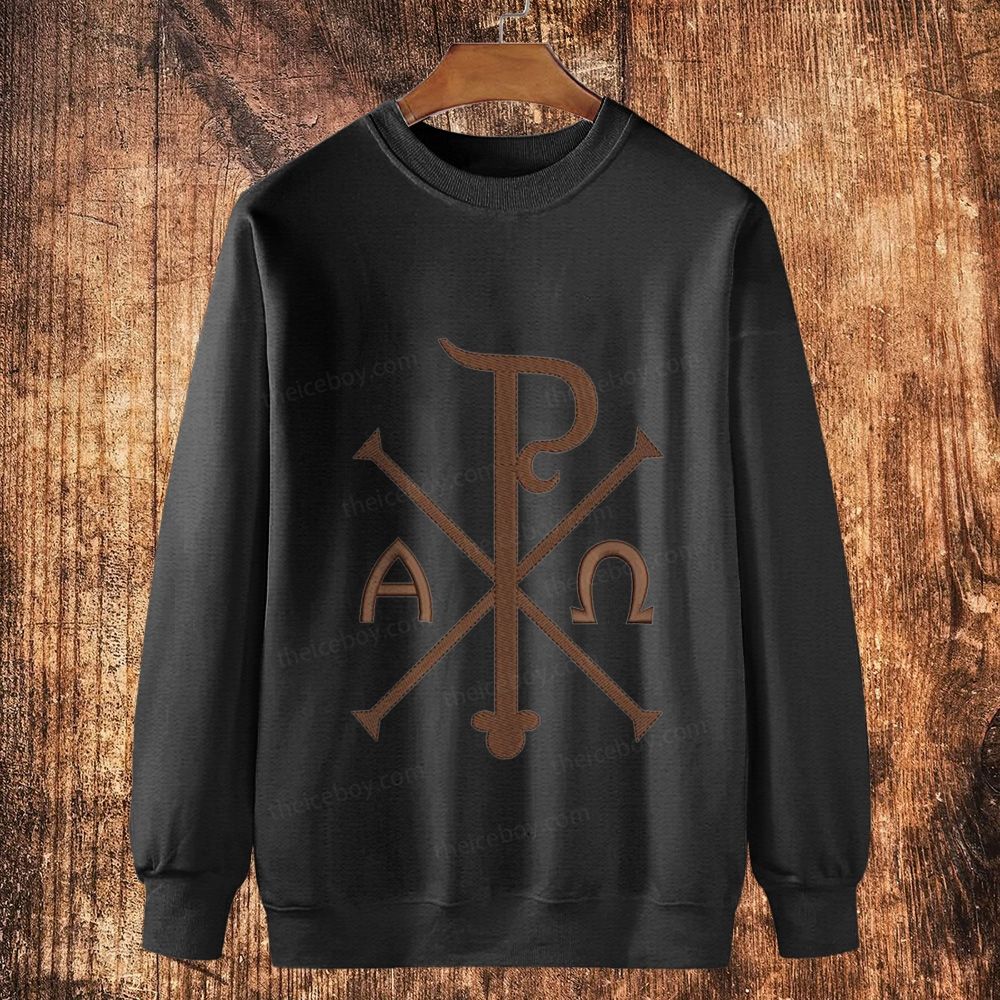 First And Last Cotton Crewneck Sweatshirt