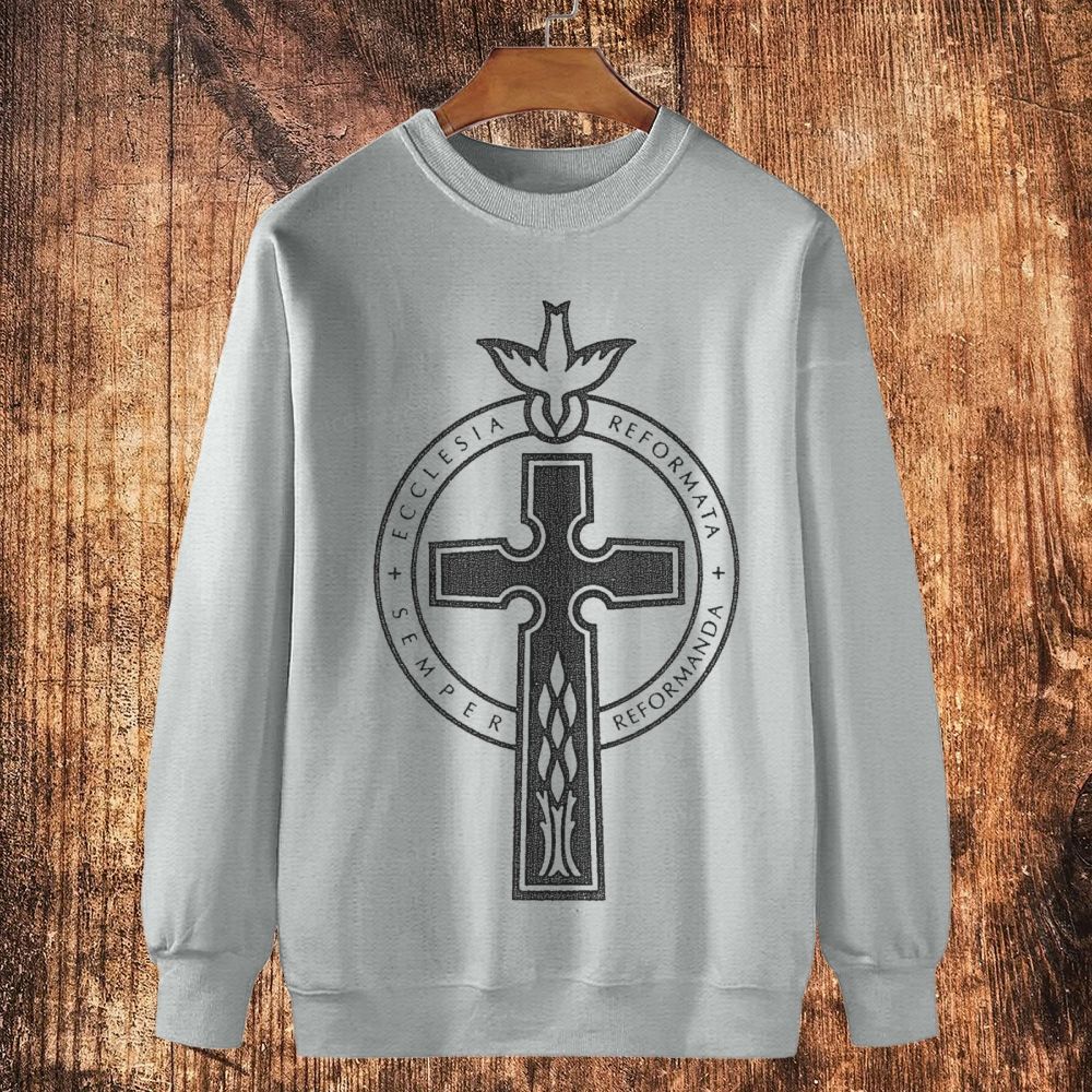 Flame Of Reform Cotton Crewneck Sweatshirt