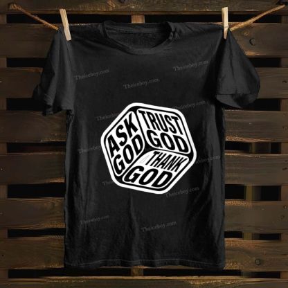 Triple Faith Of God Cotton T-shirt