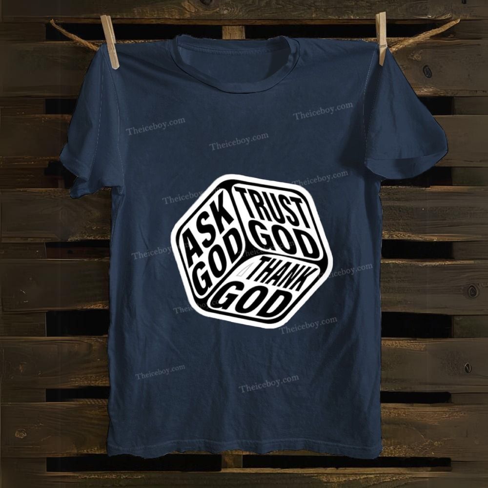 Triple Faith Of God Cotton T-shirt