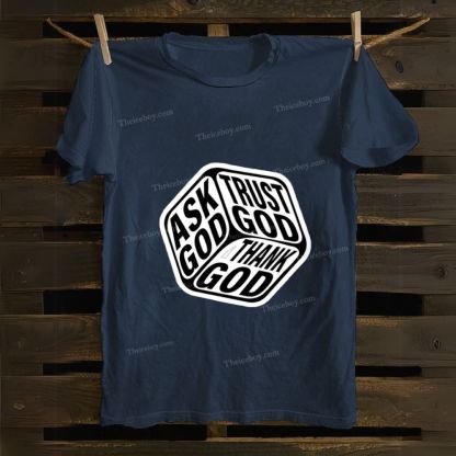 Triple Faith Of God Cotton T-shirt