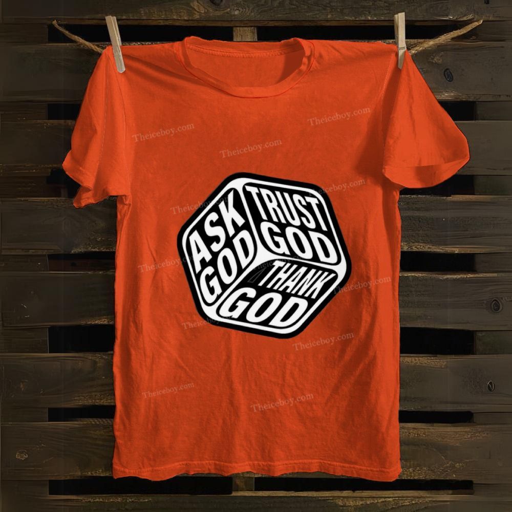 Triple Faith Of God Cotton T-shirt